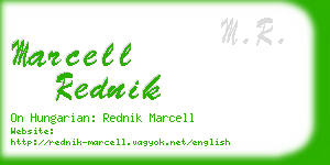 marcell rednik business card